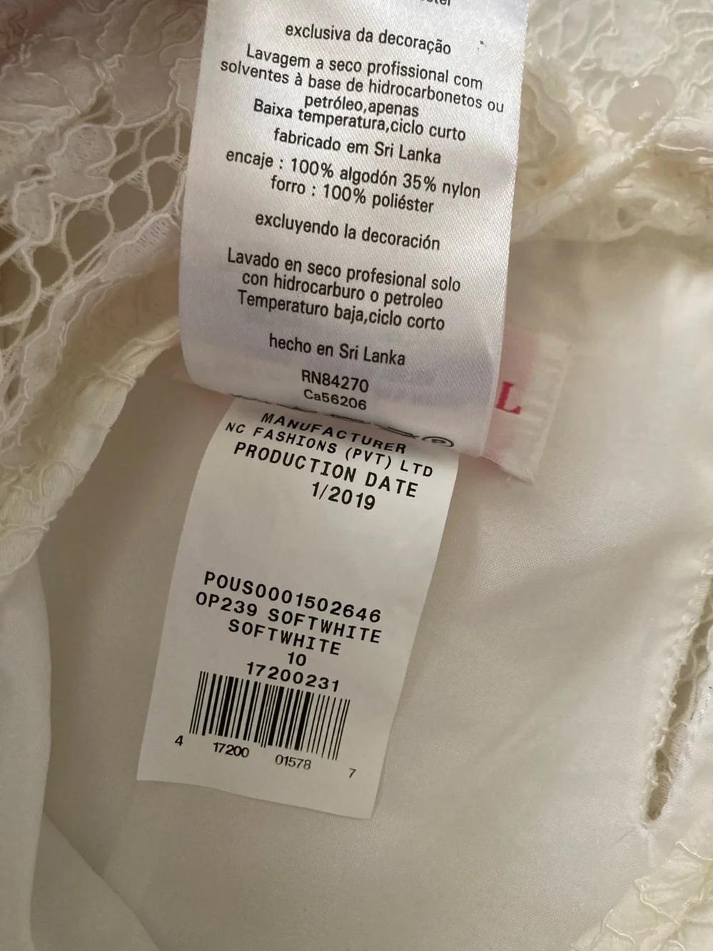 David's Bridal flower girl lace sheath dress, Sz 10. - Picture 8 of 10
